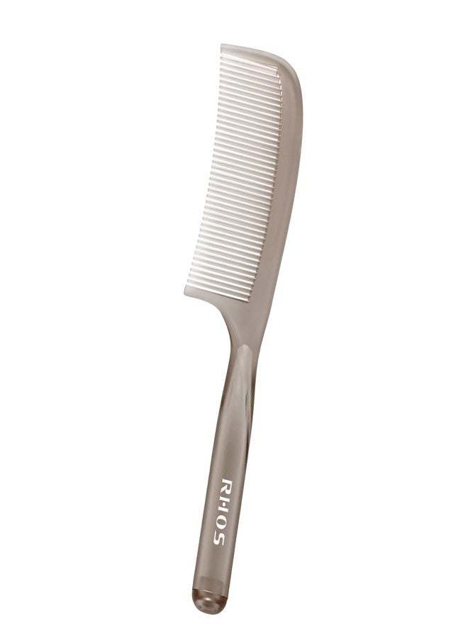 RHOS Detangler Hair Comb for Women and Men-Wide Tooth Comb for Curly,Thick,Wavy,Long Hair,Large Tooth Detangling Comb for Wet and Dry Hair-Styling Essentials Round Handle Hairdressing Comb(Gray) - Image 1